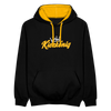 Kiezkönig - Kontrast Hoodie - Schwarz/Gold