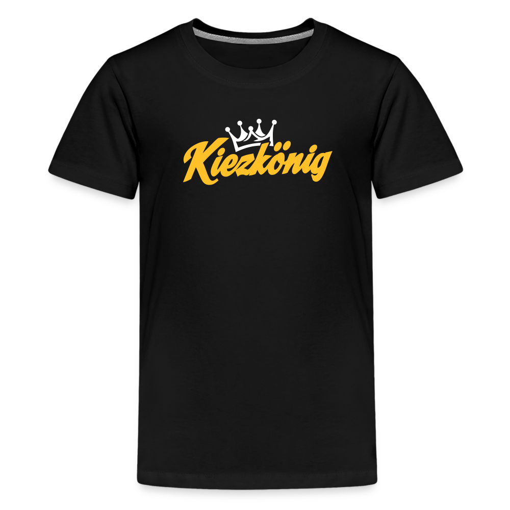 Kiezkönig - Teenager Premium T-Shirt - Schwarz