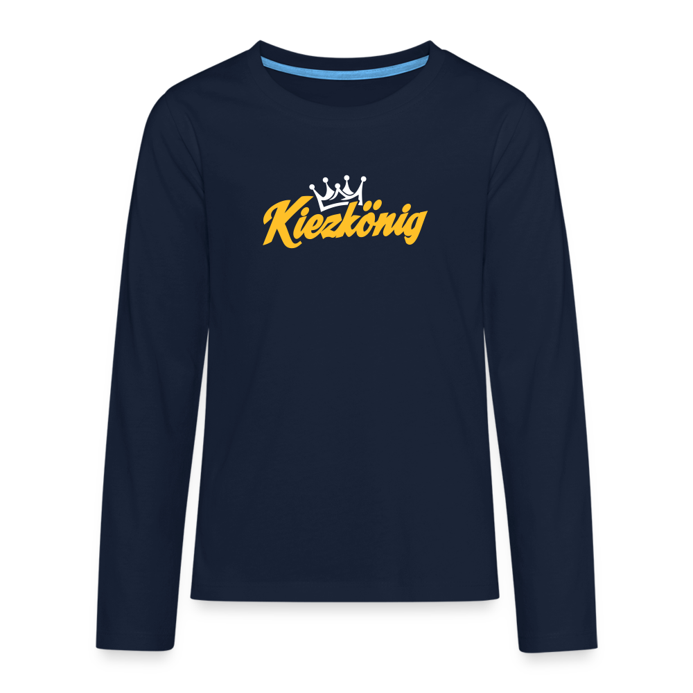 Kiezkönig - Teenager Langarmshirt - Navy