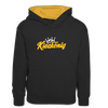 Kiezkönig - Teenager Kontrast-Hoodie - Schwarz/Gold
