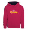 Kiezkönig - Teenager Kontrast-Hoodie - Pink/Navy