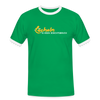 Lächeln is keen Jesichtsbruch - Männer Ringer T-Shirt - Kelly Green/Weiß
