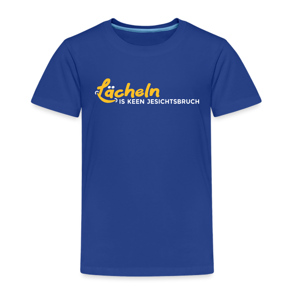 Lächeln is keen Jesichtsbruch - Kinder Premium T-Shirt - Königsblau