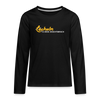 Lächeln is keen Jesichtsbruch - Teenager Langarmshirt - Schwarz