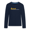 Lächeln is keen Jesichtsbruch - Teenager Langarmshirt - Navy