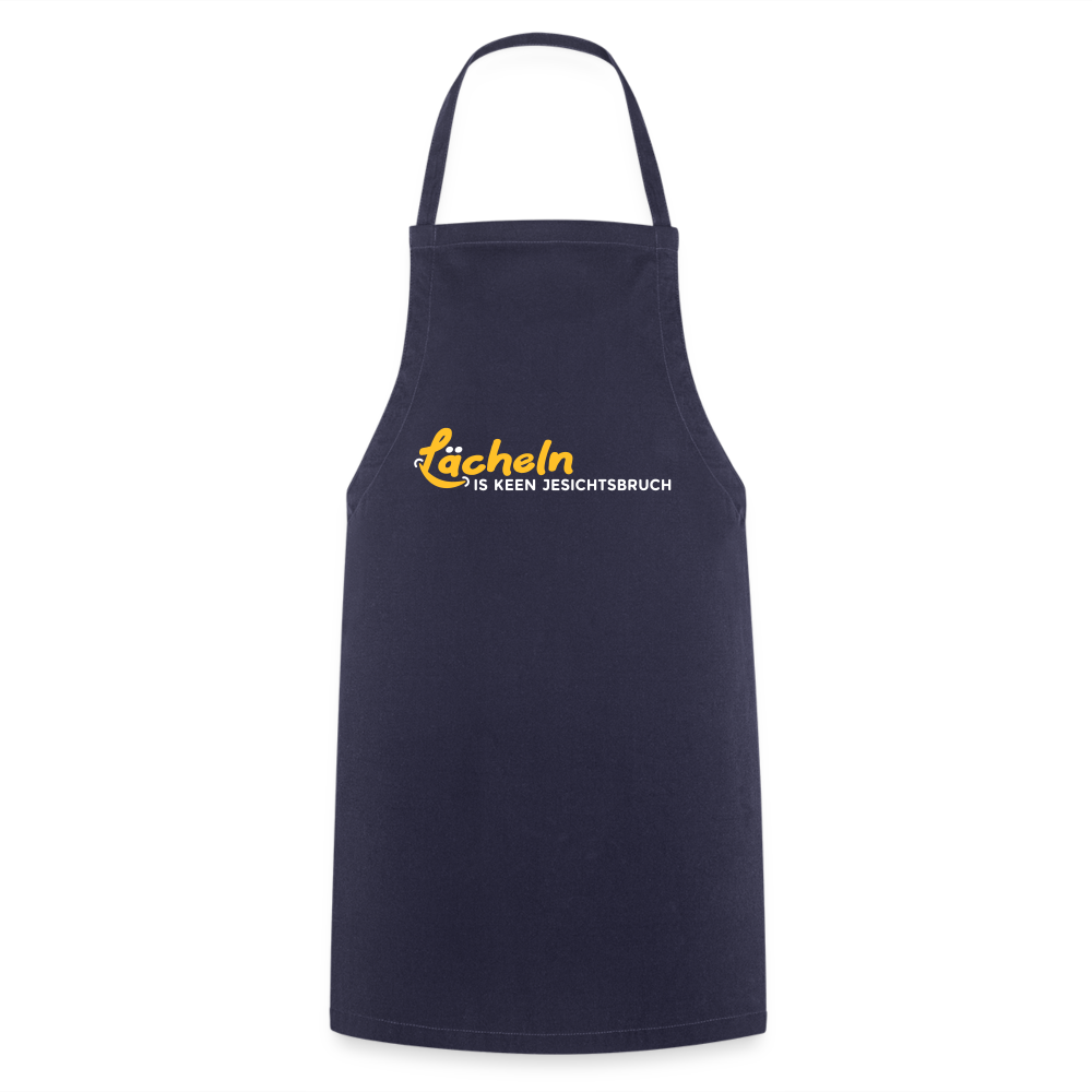Lächeln is keen Jesichtsbruch - Kochschürze - Navy