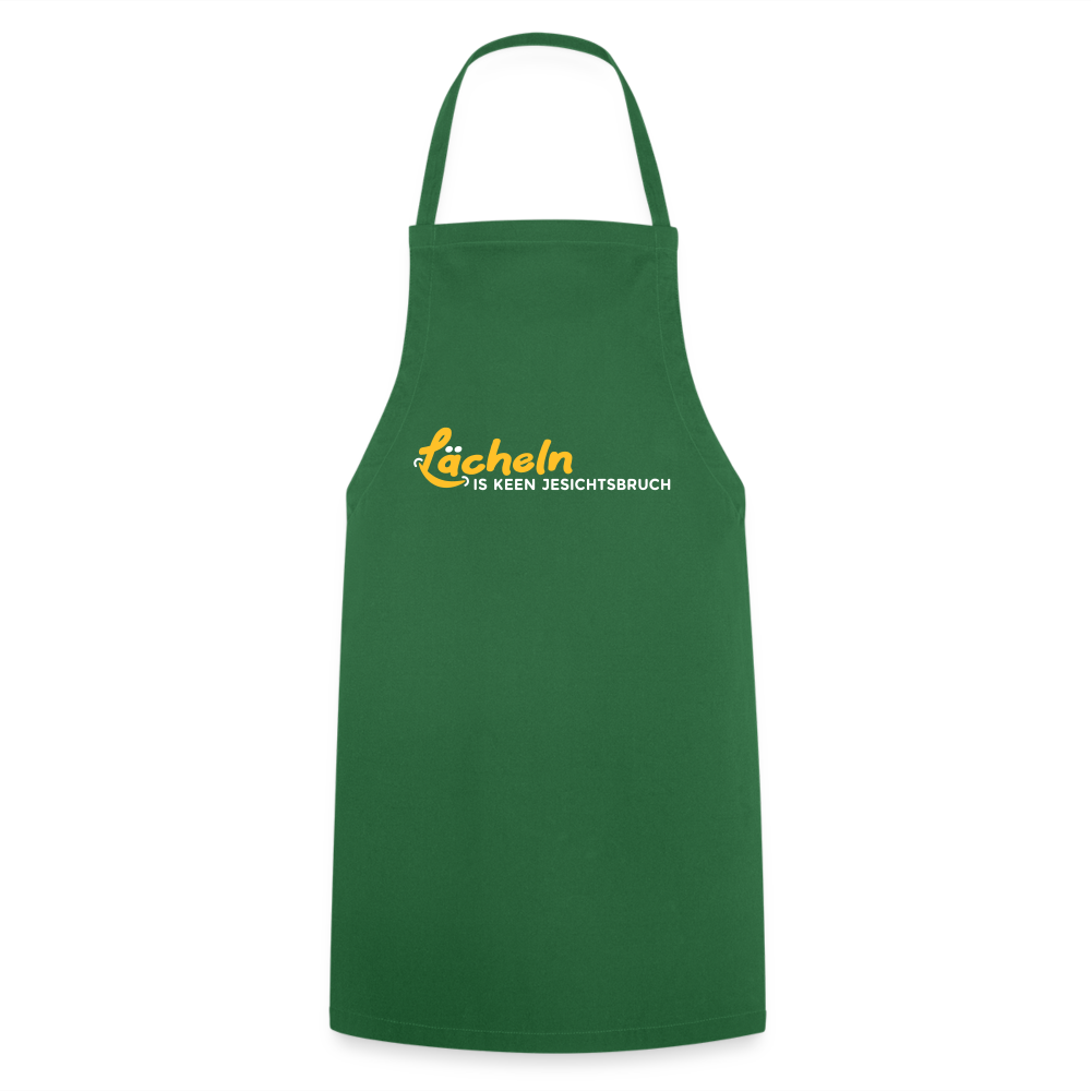 Lächeln is keen Jesichtsbruch - Kochschürze - Grün