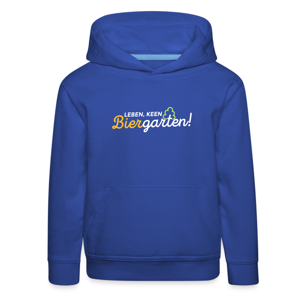 Leben, keen Biergarten! - Kinder Premium Hoodie - Royalblau