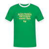 Juter Kumpel ist besser als warmet Bier - Männer Ringer T-Shirt - Kelly Green/Weiß