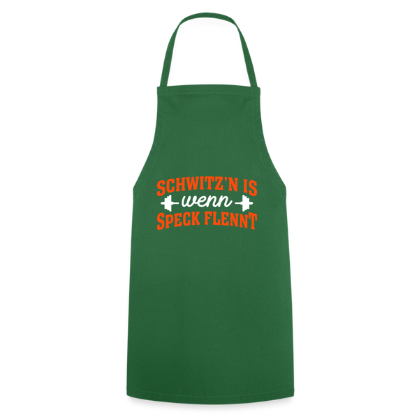 Schwitz'n is wenn Speck flennt - Kochschürze - Grün