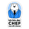Chef - Aufkleber - Mattweiß