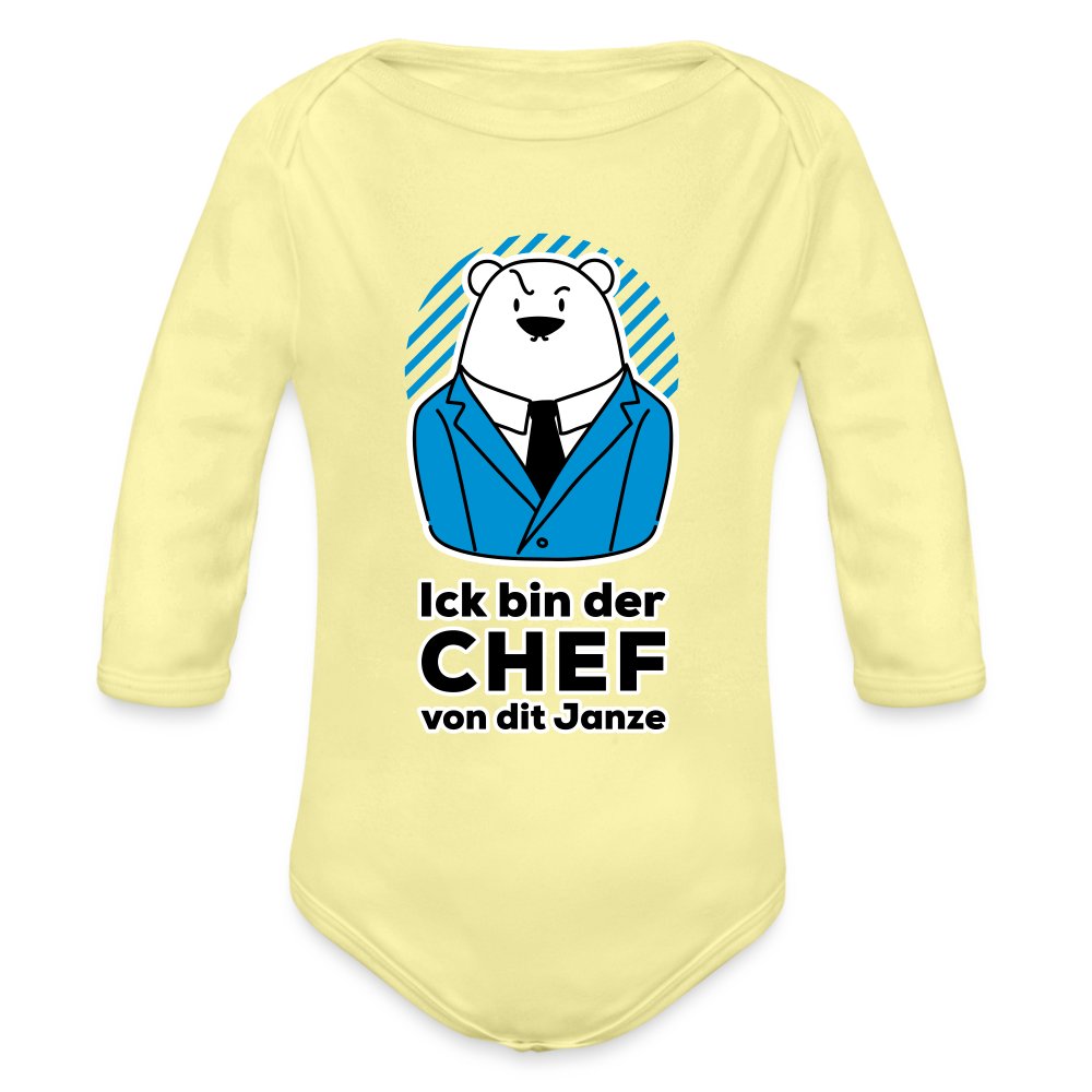 Chef - Bio-Langarmbody - Hellgelb