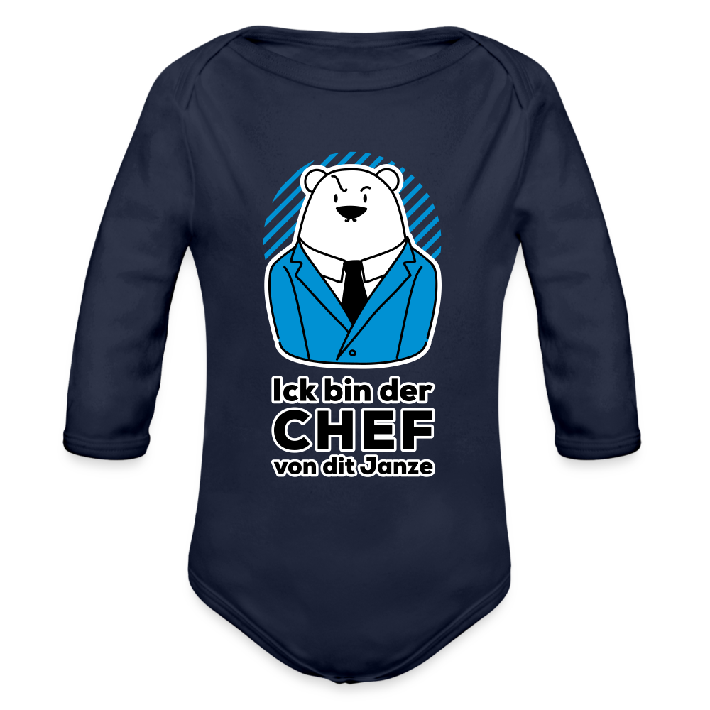 Chef - Bio-Langarmbody - Dunkelnavy