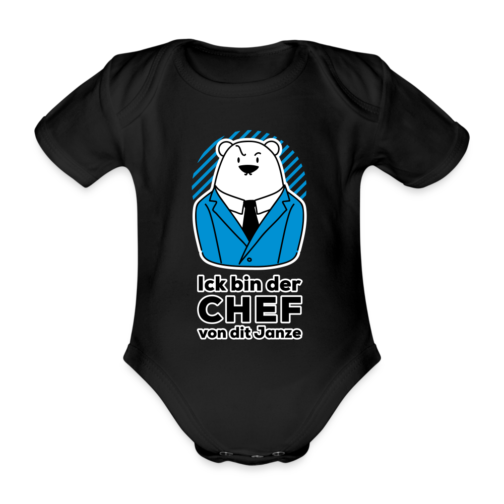 Chef - Bio-Kurzarmbody - Schwarz