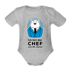 Chef - Bio-Kurzarmbody - Grau meliert