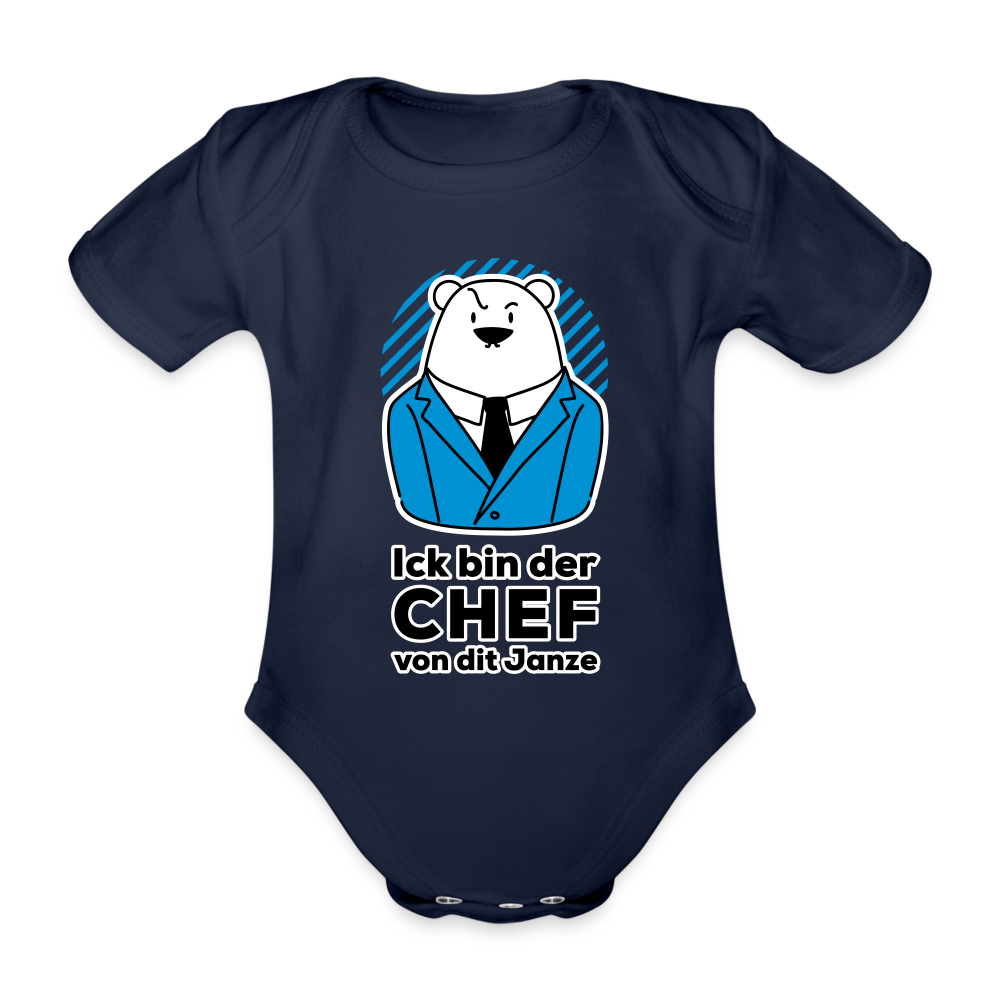 Chef - Bio-Kurzarmbody - Dunkelnavy