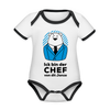 Chef - Baby Bio-Kurzarm-Kontrastbody - Weiß/Schwarz
