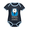 Chef - Baby Bio-Kurzarm-Kontrastbody - Navy/Himmelblau
