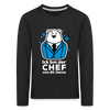 Chef - Kinder Langarmshirt - Schwarz