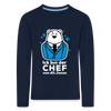 Chef - Kinder Langarmshirt - Navy