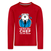 Chef - Kinder Langarmshirt - Rot