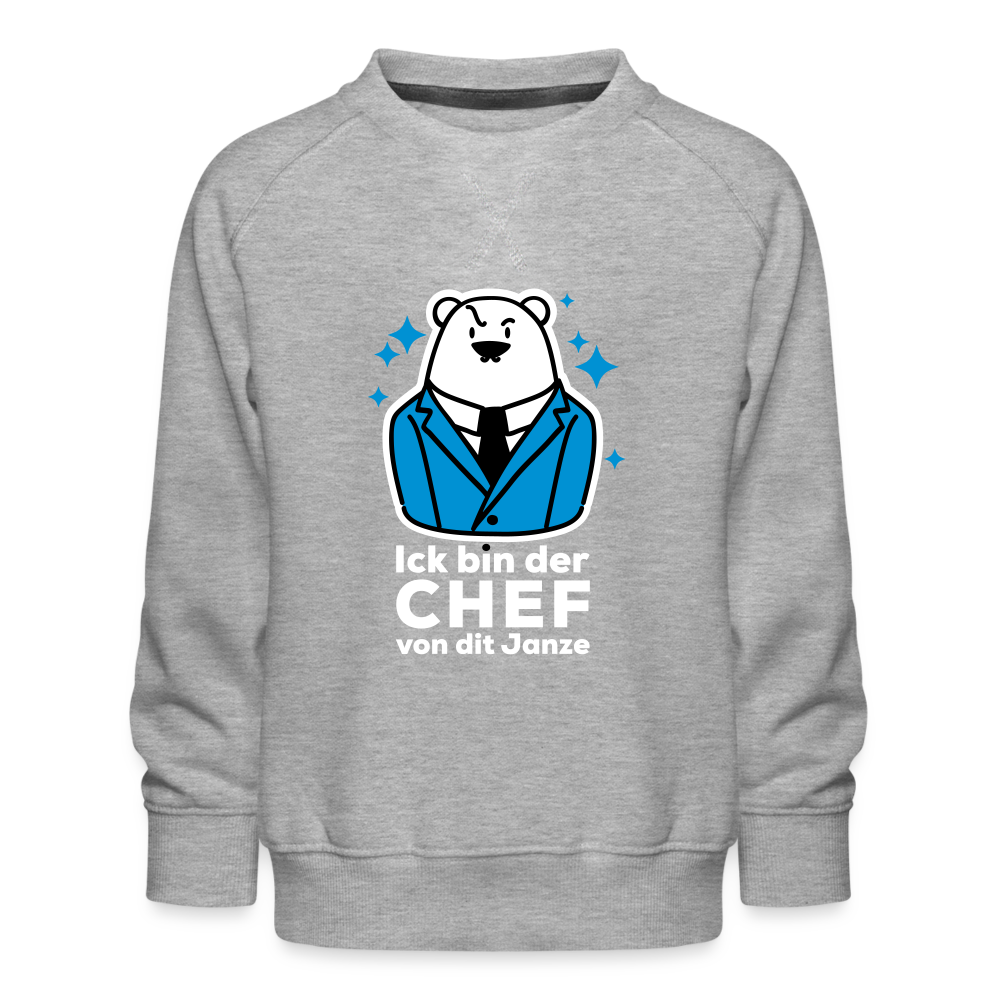 Chef - Kinder Premium Sweatshirt - Grau meliert