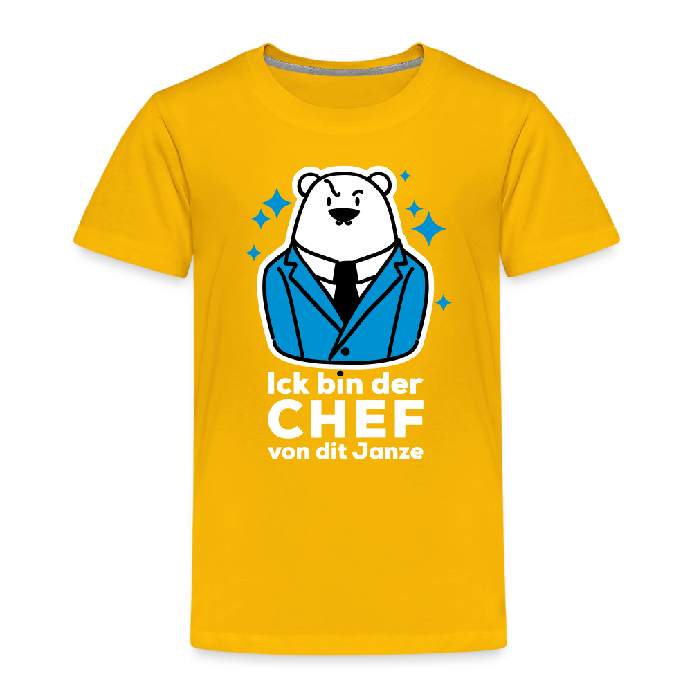 Chef - Kinder Premium T-Shirt - Sonnengelb