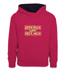 Keen Bock uff Heck Meck - Teenager Kontrast-Hoodie