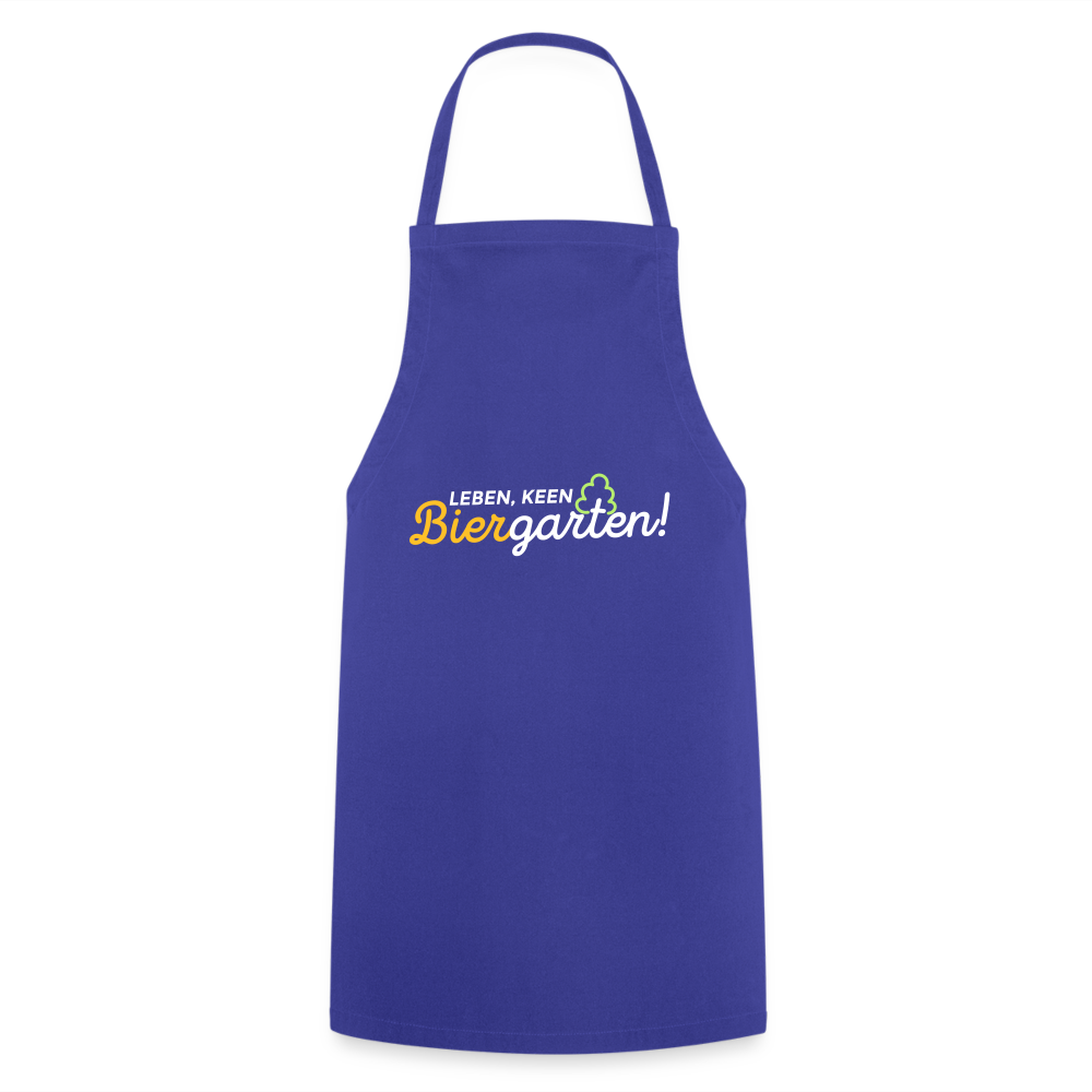 Leben, keen Biergarten! - Kochschürze - Royalblau