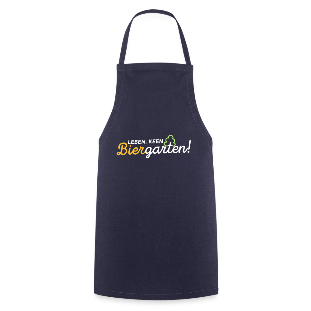 Leben, keen Biergarten! - Kochschürze - Navy
