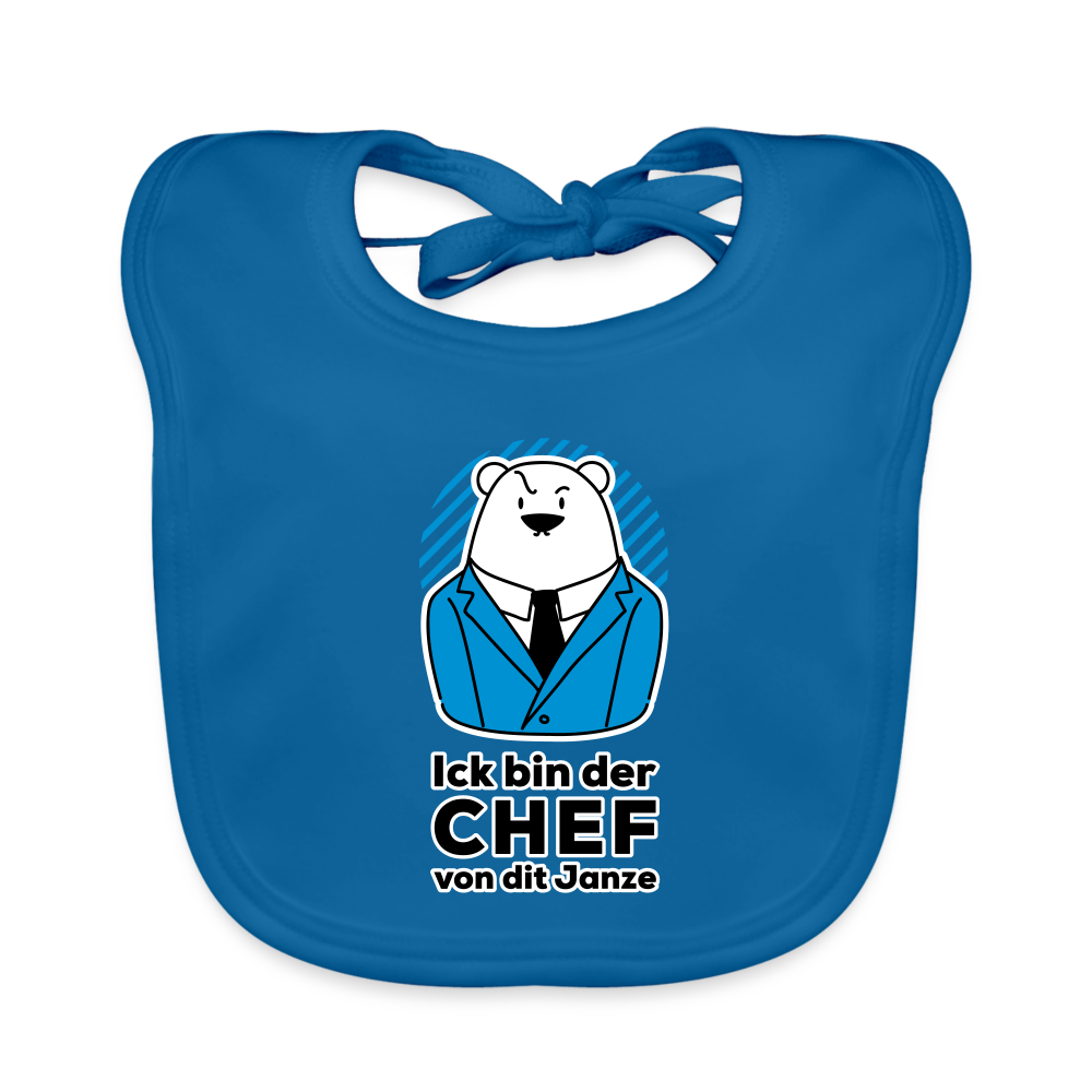 Chef - Lätzchen - Pfauenblau