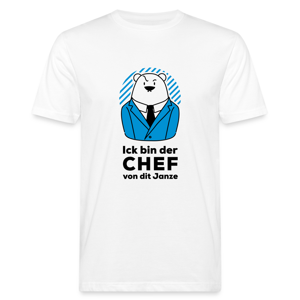 Chef - Männer Bio T-Shirt - weiß