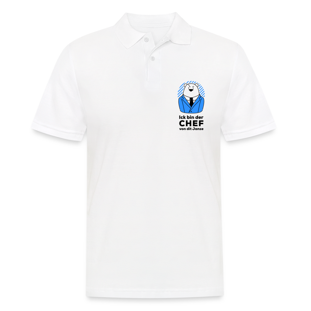 Chef - Männer Poloshirt - weiß
