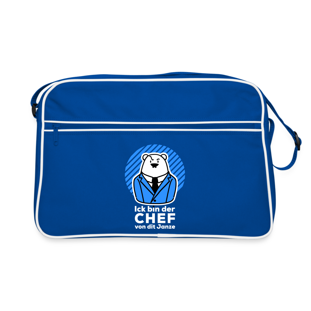 Chef - Retro Tasche - Blau/Weiß