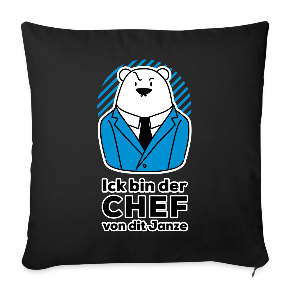 Chef - Sofakissen mit Füllung (45 x 45 cm) - Schwarz