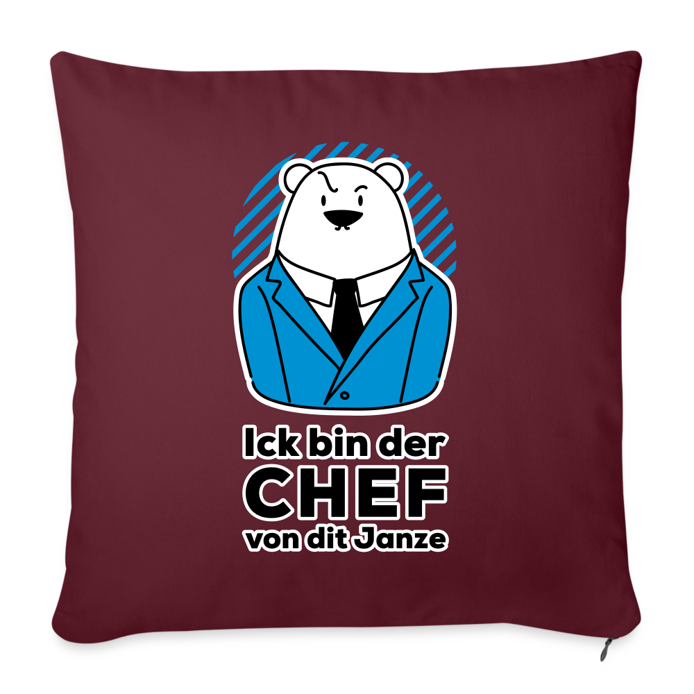 Chef - Sofakissen mit Füllung (45 x 45 cm) - Burgunderrot