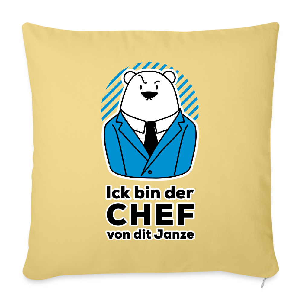 Chef - Sofakissen mit Füllung (45 x 45 cm) - Hellgelb