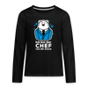 Chef - Teenager Langarmshirt - Schwarz