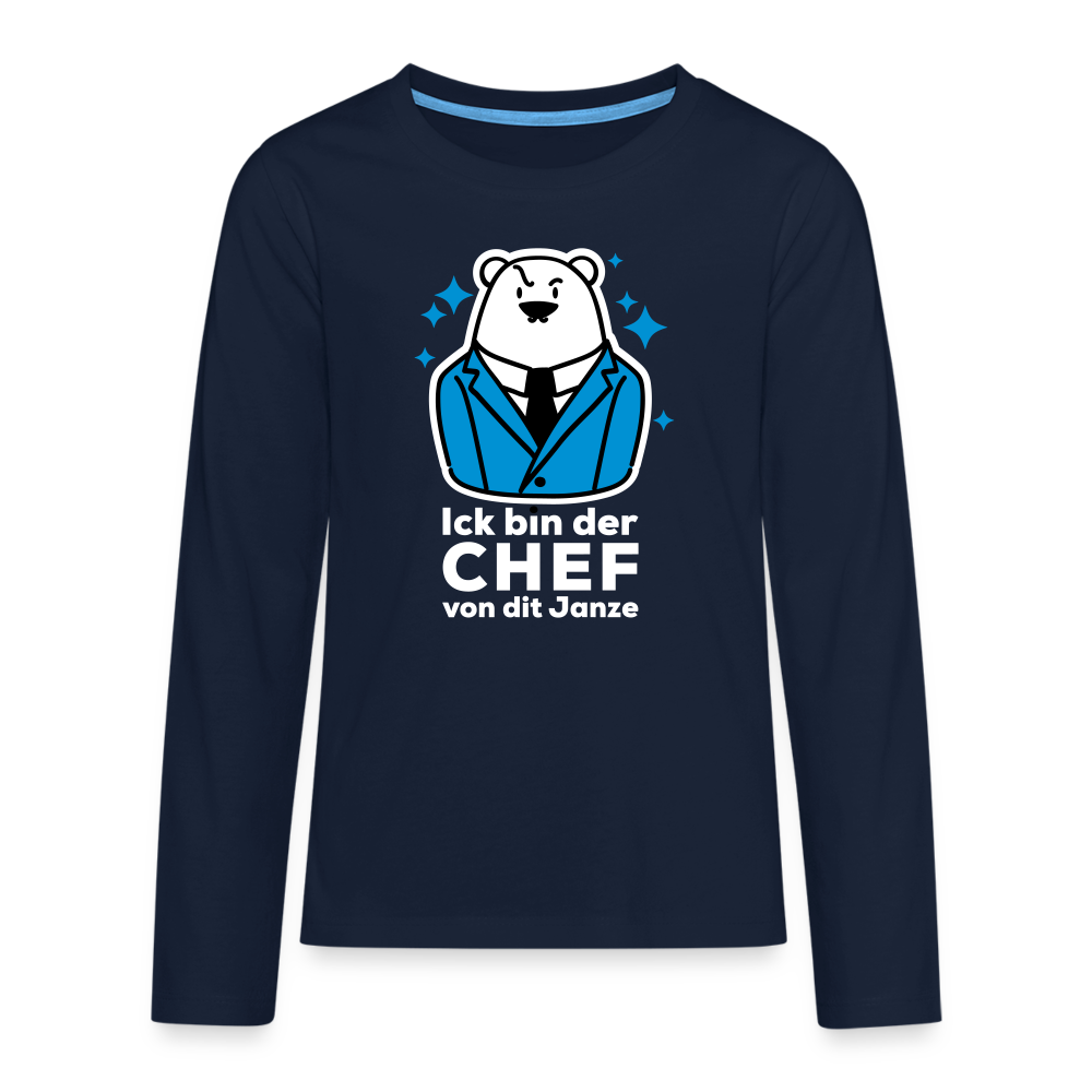 Chef - Teenager Langarmshirt - Navy