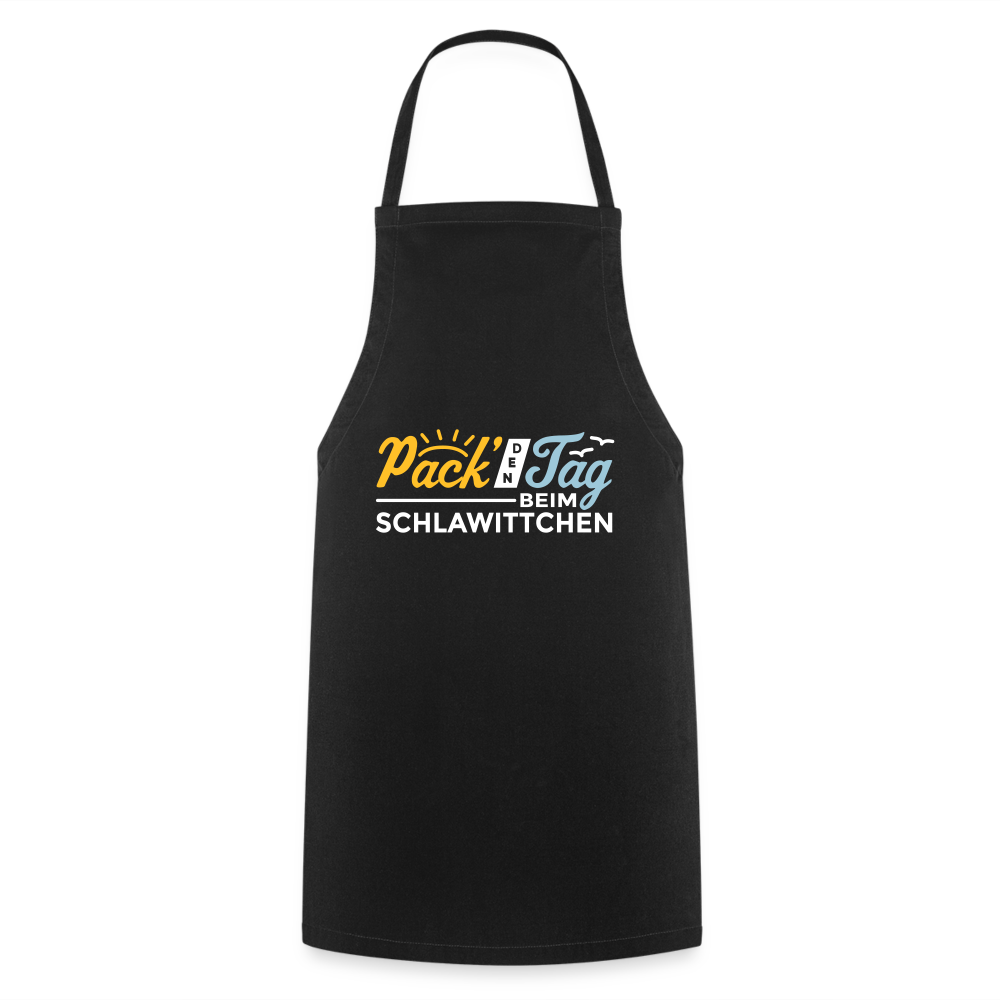 Pack' den Tag beim Schlawittchen - Kochschürze - Schwarz