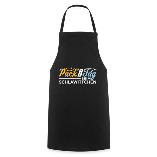 Pack' den Tag beim Schlawittchen - Kochschürze - Schwarz