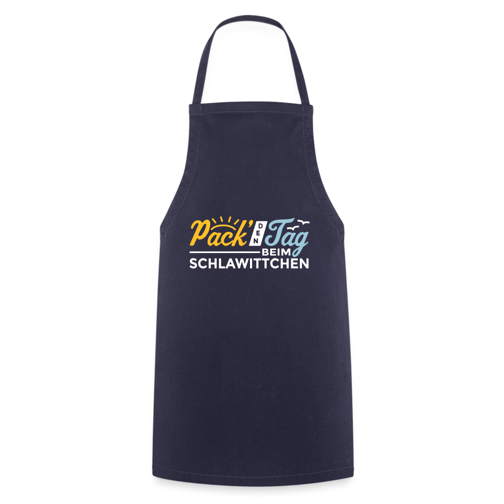 Pack' den Tag beim Schlawittchen - Kochschürze - Navy