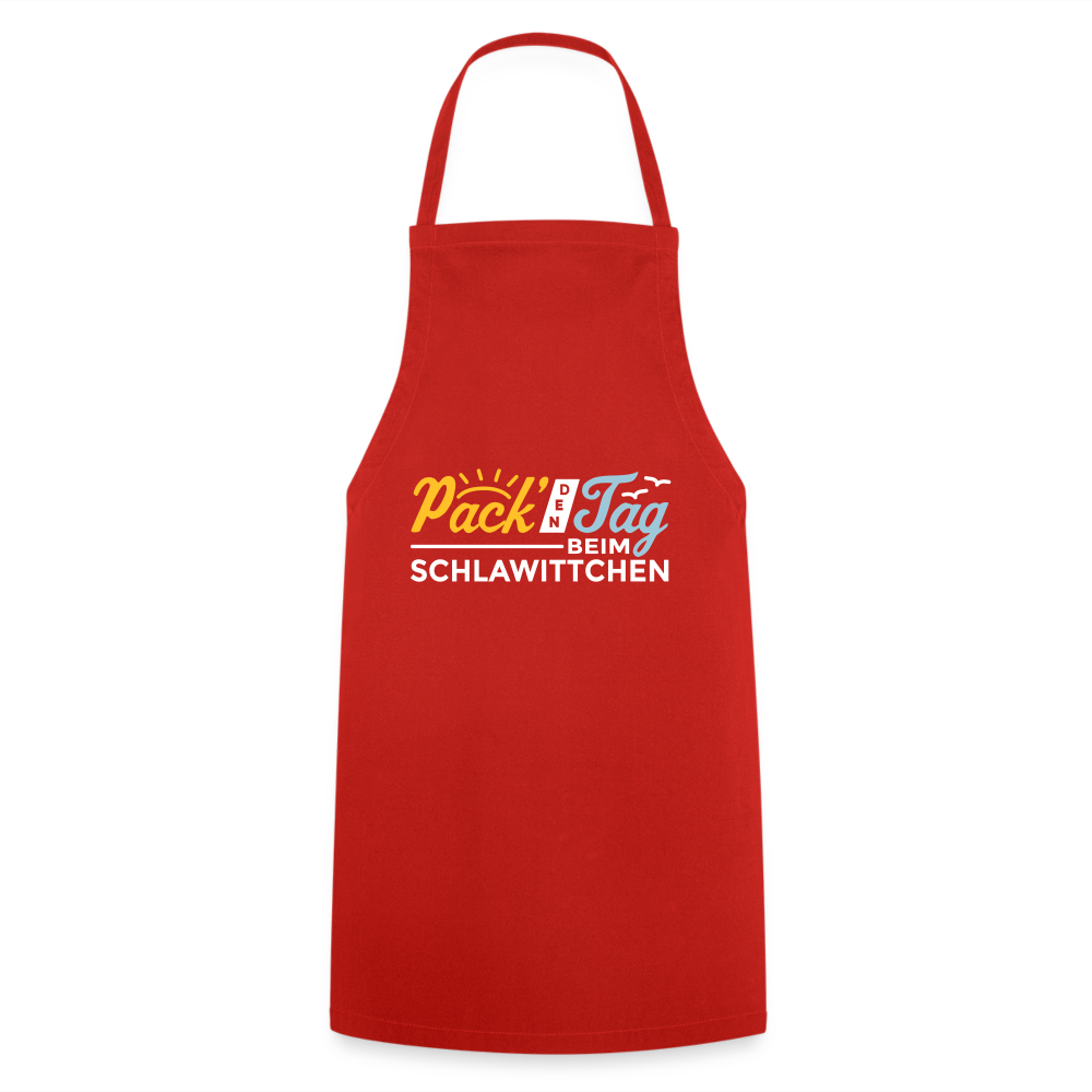Pack' den Tag beim Schlawittchen - Kochschürze - Rot