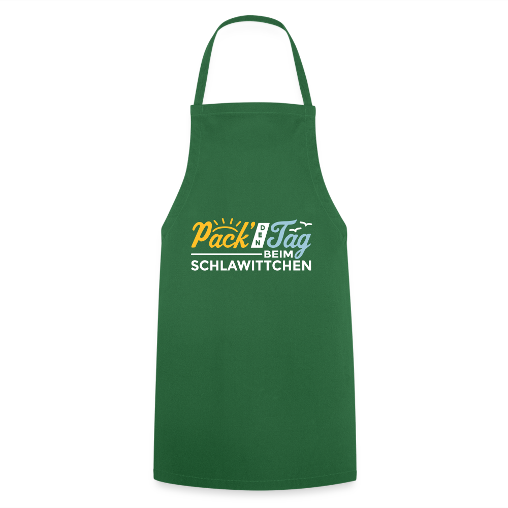 Pack' den Tag beim Schlawittchen - Kochschürze - Grün