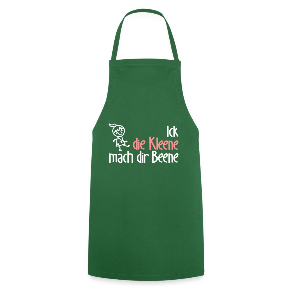 Ick, die Kleene, mach dir Beene! - Kochschürze - Grün