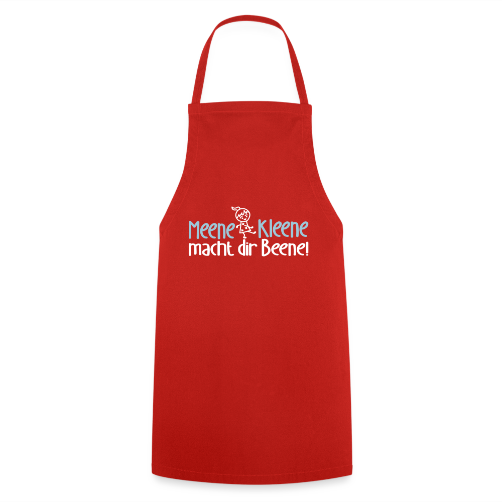 Meene Kleene macht dir Beene! - Kochschürze - Rot