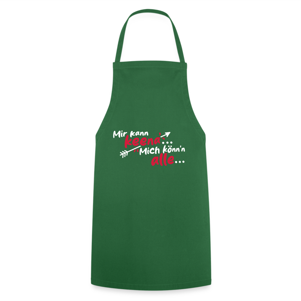 Mir kann keena... Mich könn'n alle... - Kochschürze - Grün