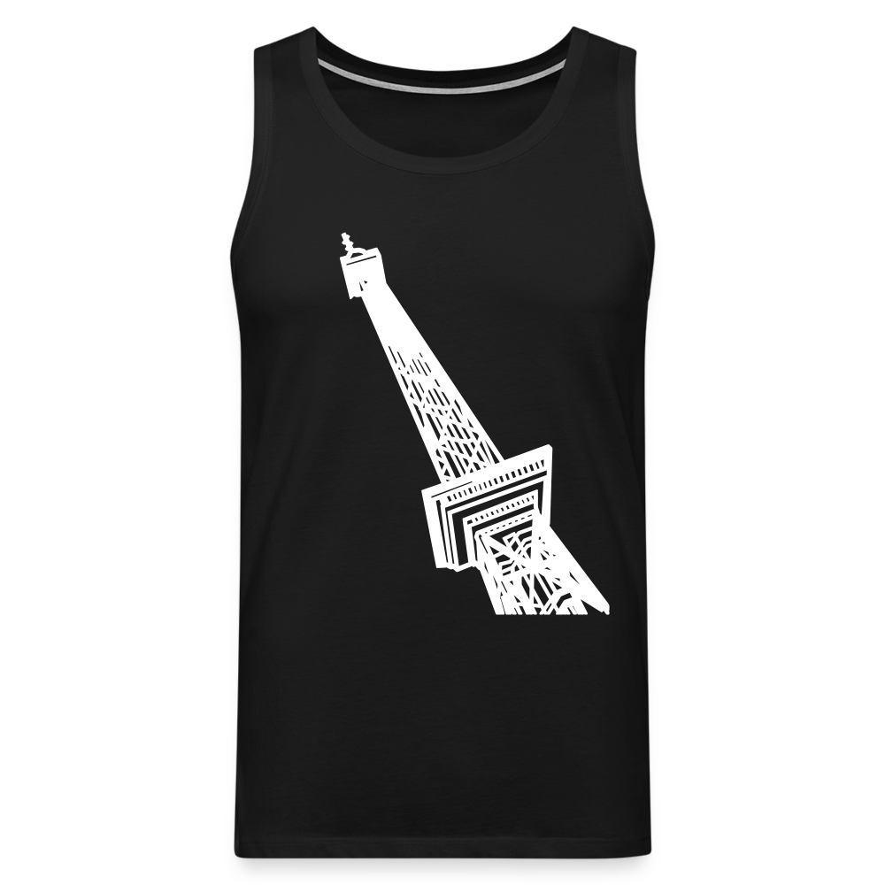 Der Funkturm - Männer Premium Tank Top - Schwarz