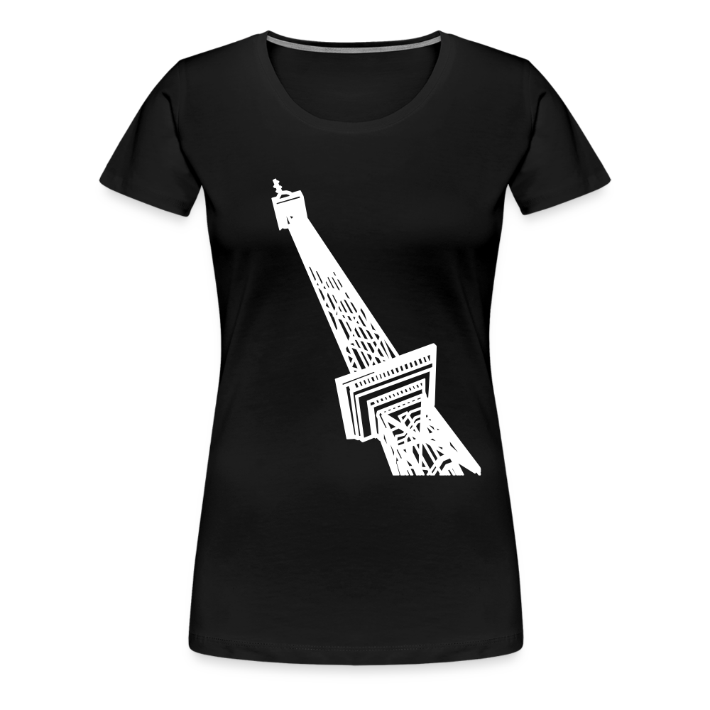 Der Funkturm - Frauen Premium T-Shirt - Schwarz