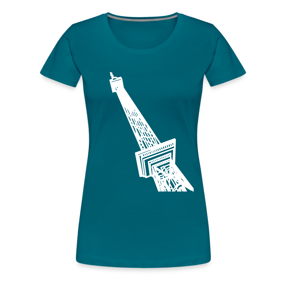 Der Funkturm - Frauen Premium T-Shirt - Divablau